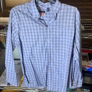 VanHeusen Button Down Blue Plaid